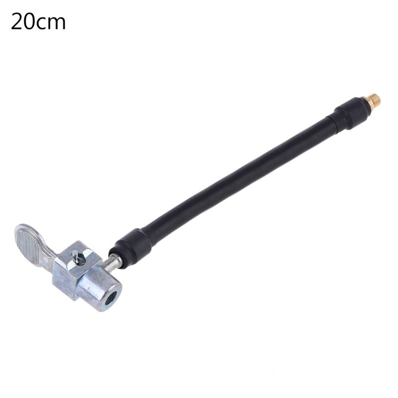 Mandrin à Air verrouillable avec tuyau d&#39;air et Valve de pneu Standard, adaptateur de tuyau de gonfleur d&#39;air à filetage fin, connexion à verrouillage par torsion: 20cm
