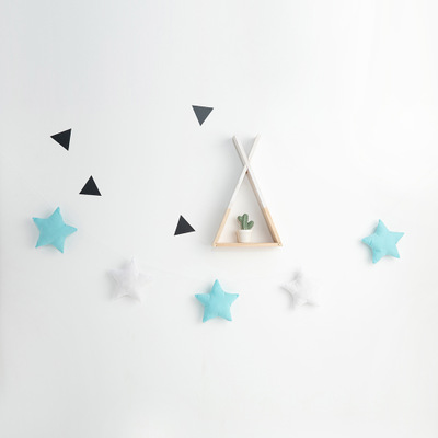 5 pièces étoiles tente corde suspendue chambre lit décoration pendentif nordique mur enfants chambre photographie jouet enfants noël accolade