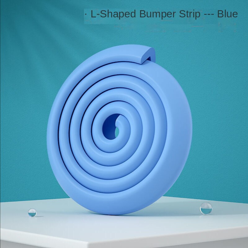 Protector de esquinas de seguridad para bebés, protección para niños, muebles, protección de ángulos, cinta protectora para esquinas de mesa de seguridad para niños: L blue