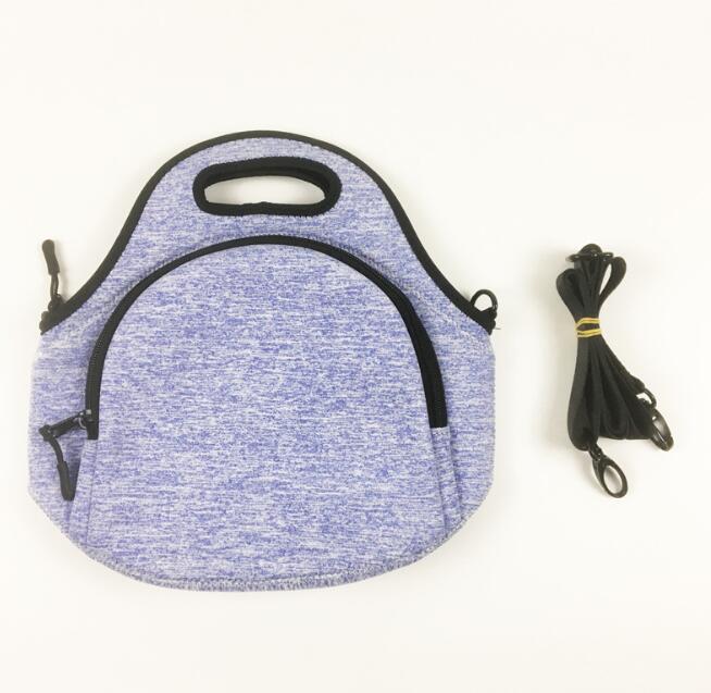 Lunch bag shoulder strap lunch box bag neoprene diving material lunch box insulation bag