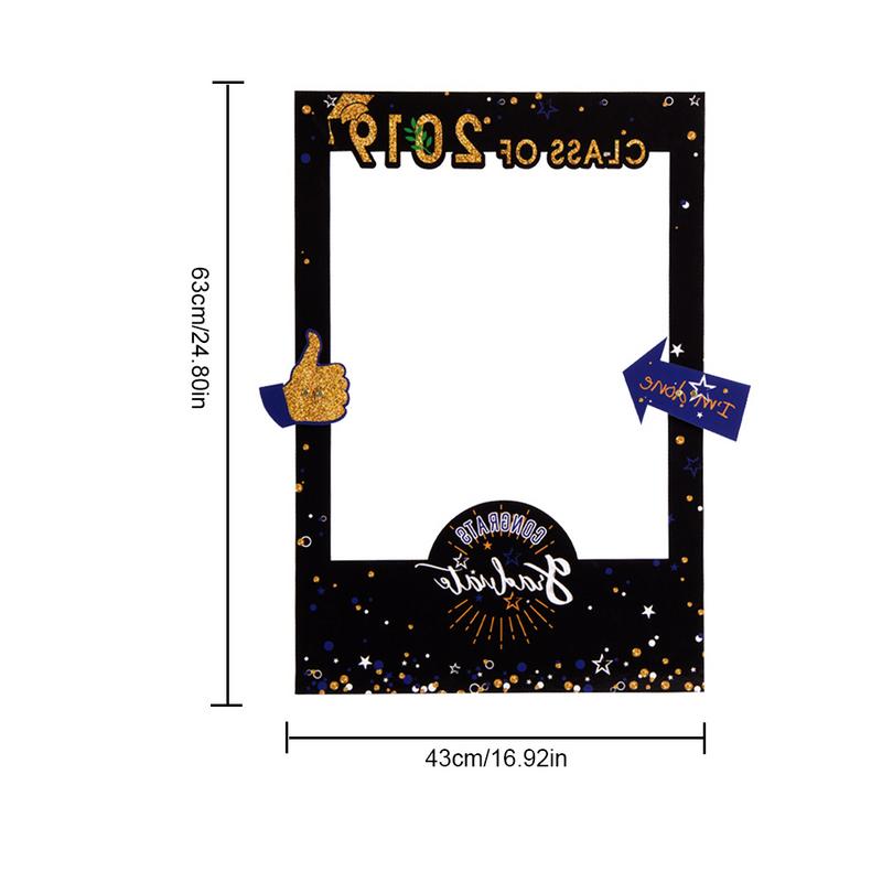 Graduation Season Photo Frame Photo Props Big Photo Frame Graduation Ceremony Graduation Party Decoration 2 In 1