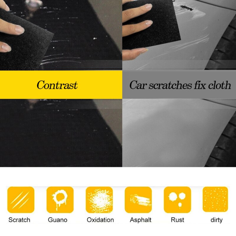 Car Scratch Repair Cloth Car Paint Scuffs Repair Paintless Dent For Surface Repair Light Paint Scratches Remover 20cm*20cm Cloth