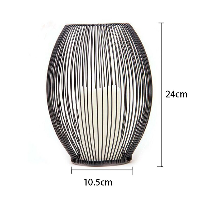 Metal Lantern Tea Light Votive Flame Candle Holders Romantic Home Hotel Decoration Ornaments Candlestick Home Decor