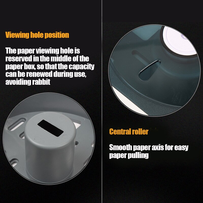 Wall-Mounted Bathroom Tissue Dispenser Paper Towel Storage Box Holder Waterproof Dustproof LDO99