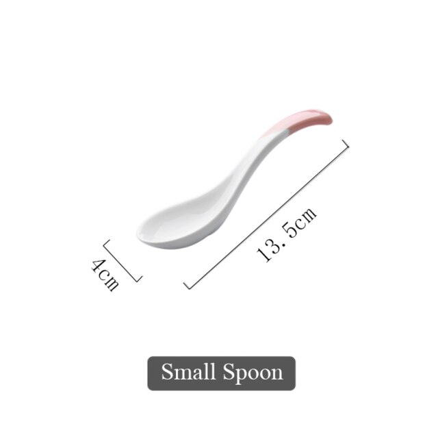 Keramische Diner Borden Kommen Set Leuke Bloem En Perzik Patroon Huishouden Enkele Grote Servies Vajilla Тарелки Для Еды: B1