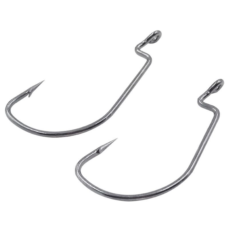 10 sztuk/partia połowów miękkie Robak haki wysoki węgiel stal szeroki Super Zamek haczyki rybackie przynęty Softjerk haki 6 #-4/0 # wędkarskiego