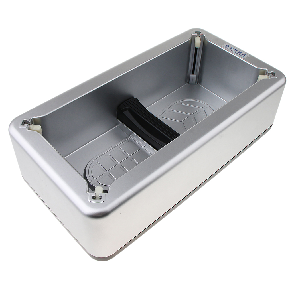 Automatic Shoe Cover Dispenser Machine Disposable Overshoe Dispenser Device for Home Office Lab: Silver