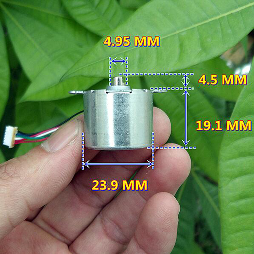 24BYJ DC 5V Stepper Motor 2 Phase 6 Wire Stepping Gear Motor Angle:5.625