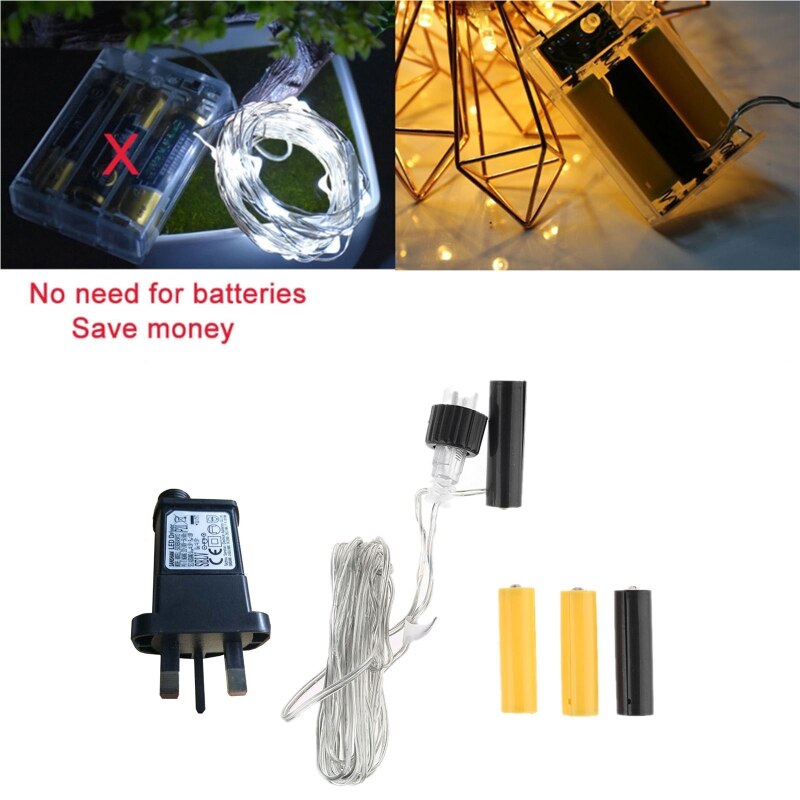 US UK Plug AA AAA Battery Eliminator Replace 2x 3x AA AAA Battery Power Supply Adapter for Radio LED Light Electric Toy