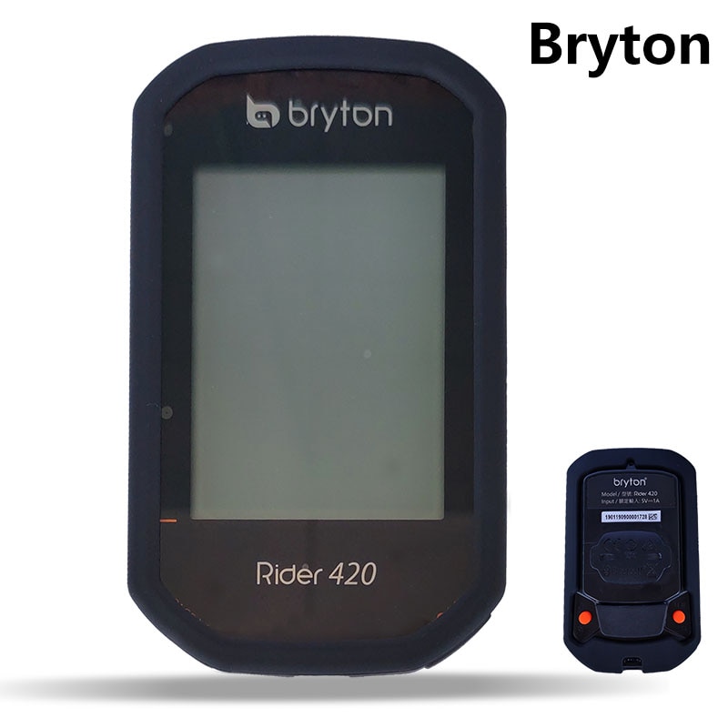 Sunili Bike Gel Skin Case & Screen Protector Cover Voor Bryton Rider 420 Gps Computer Case Cover Voor Bryton r420 420