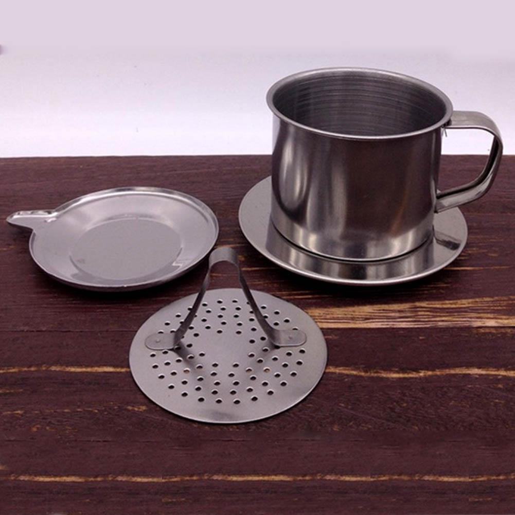 50/100ml vietnam stil rustfritt stål kaffe drypp filter maker gryte infuse kopp bærbart hjemmekontor reise camping slitesterk
