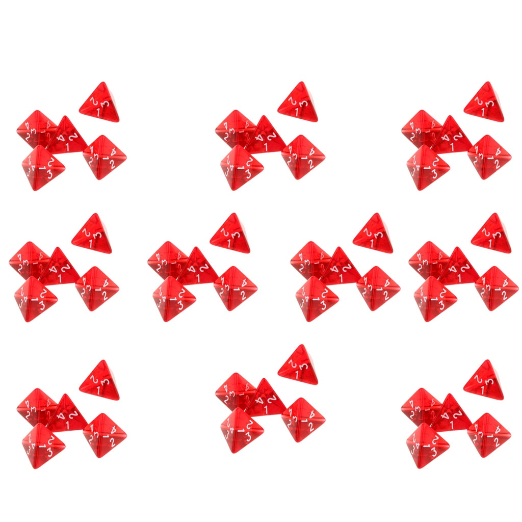 Pak Van 50 Stuks Gem Multi-Zijdige Dobbelstenen Polyhedral Dobbelstenen Set D4 D & D Trpg Cup Games