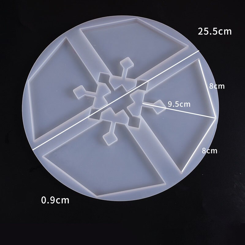 Combinação onda coaster silicone molde para diy artesanal fazendo artesanato cristal cola epoxy molde resina para fazer jóias: smooth