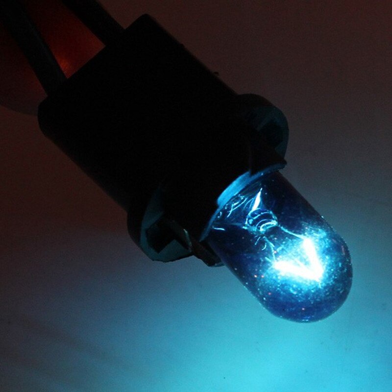 10pcs/lot T10 W5W 168 194 5000K 5W Blue Halogen Globe Front Parking Light Headlight Bulb Glass Wedge Base DC 12V
