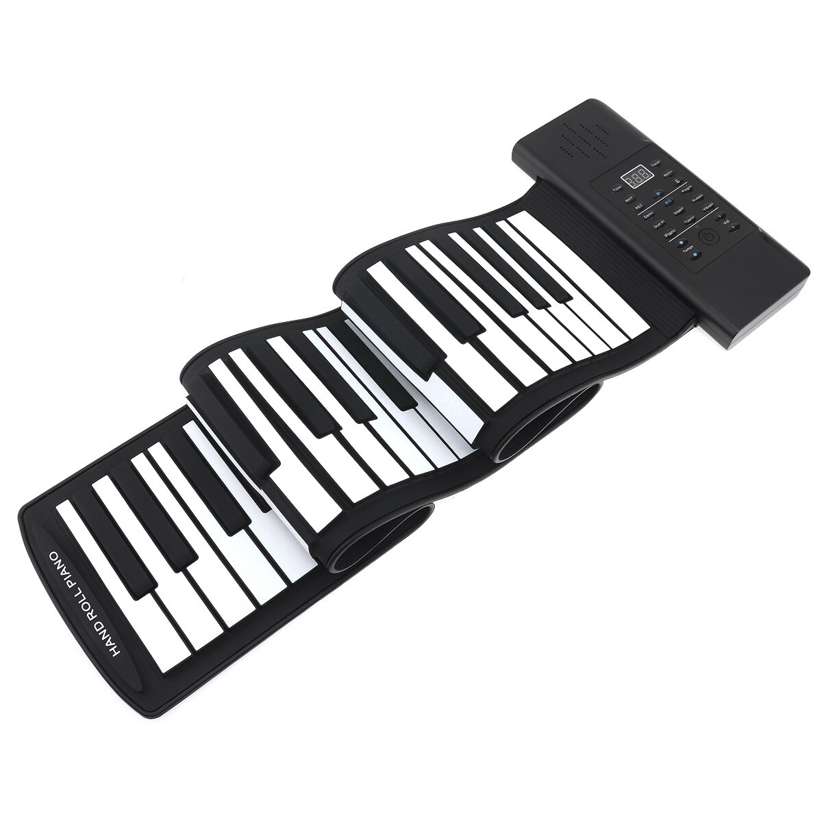 61 Keys USB MIDI Output Roll Up Piano Rechargeable Portable Electronic Silicone Flexible Keyboard Organ Built-in Speaker