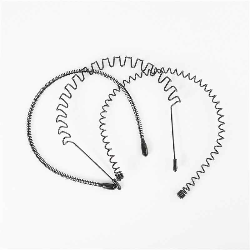 Simple Unisex Hair Band Headband Black Metal Waved Style For Unisex Invisible Sports Hair Card Hair Accessories: style-10