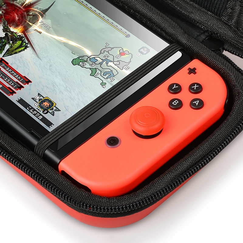 6 in 1 Portable Hard Shell Case for Nintend Switch Cute Cartoon Water-resistent EVA Carrying Storage Bag for NS Console