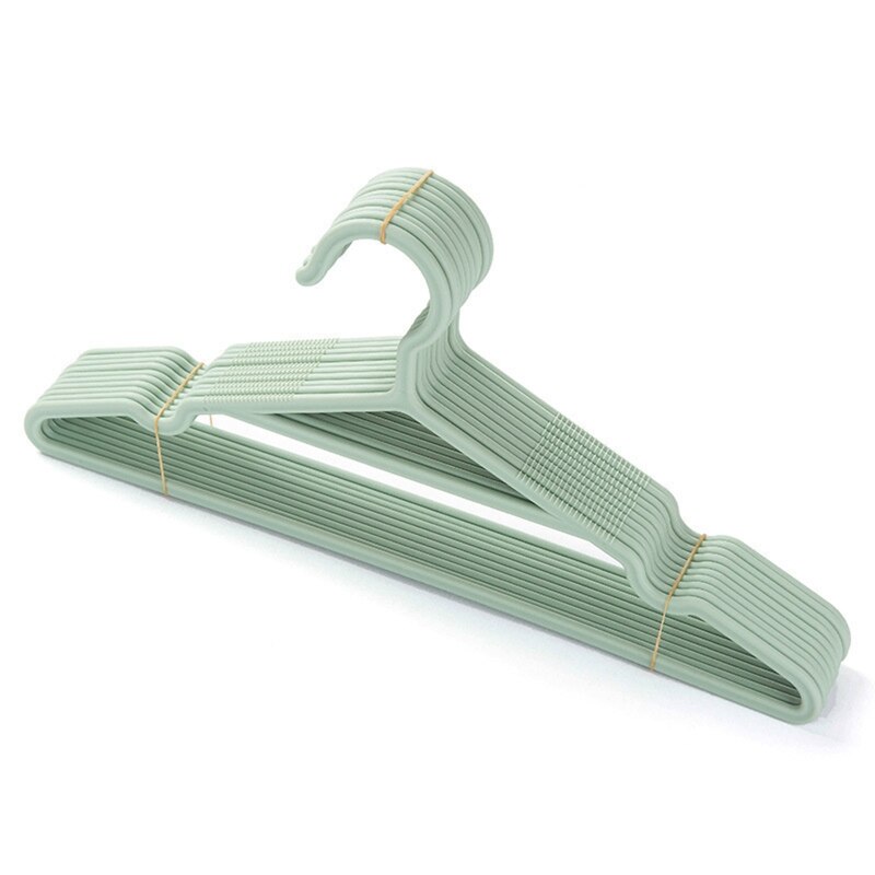 Cintres en plastique pour vêtements, 10 pièces, support de séchage sans couture, antidérapant, pour costume, manteau, veste, chemise, placard, gain de place: 22