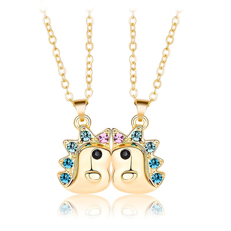 Moda New Unicorn Couple collana magnete effetto tridimensionale collana in pietra gioielli regalo di san valentino