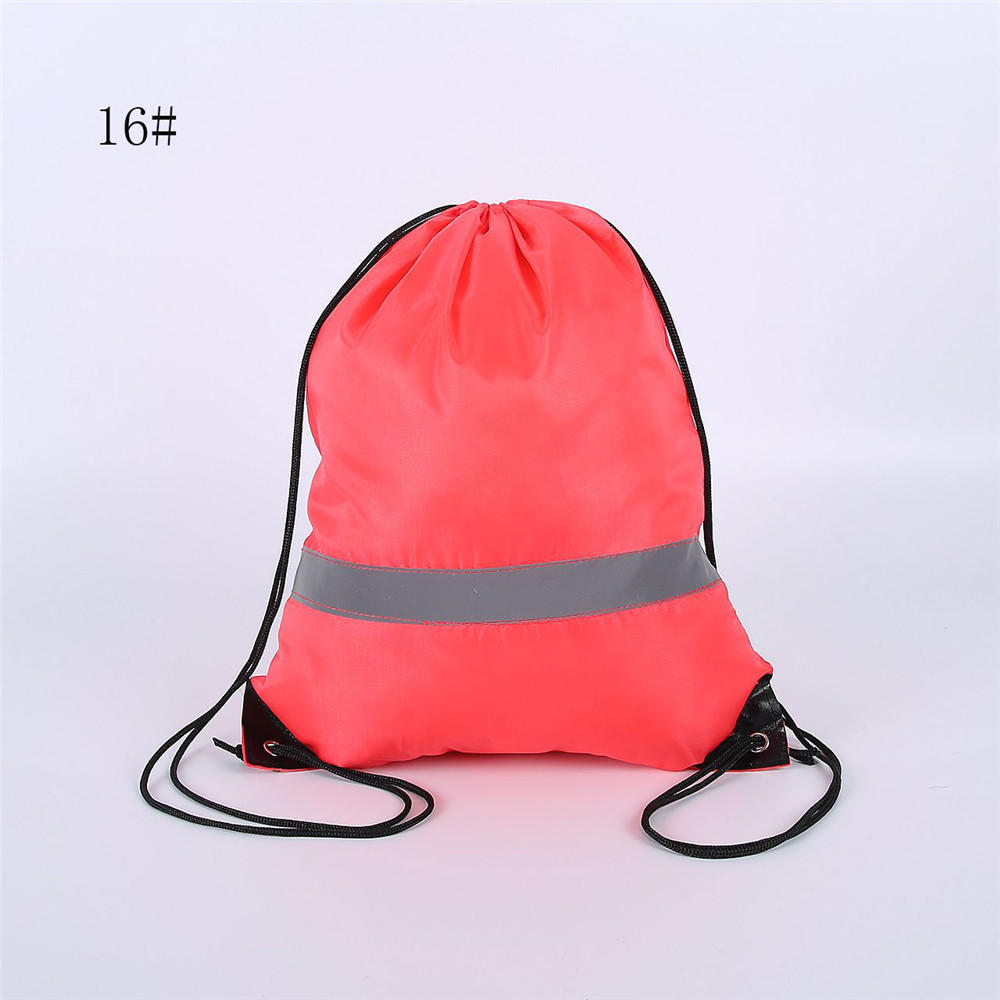 Zaino in nylon con coulisse zaino scuola di nuoto kit PE zaino per studenti sport impermeabile palestra viaggiare bambini adulti fitness: 16