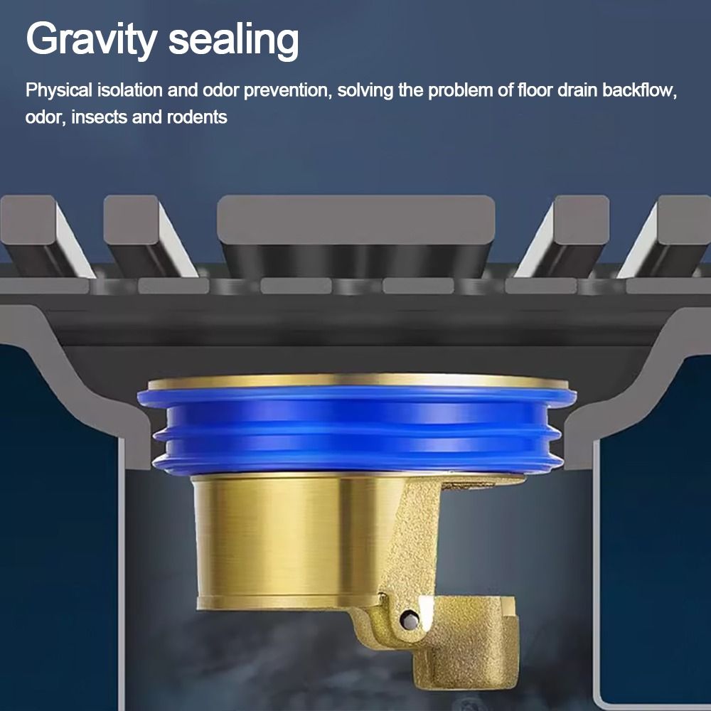 Large Panel Self-Closing Anti-odor Floor Drain Core Toilet Sewer Shower Drain Insect Proof Floor Strainer Cover