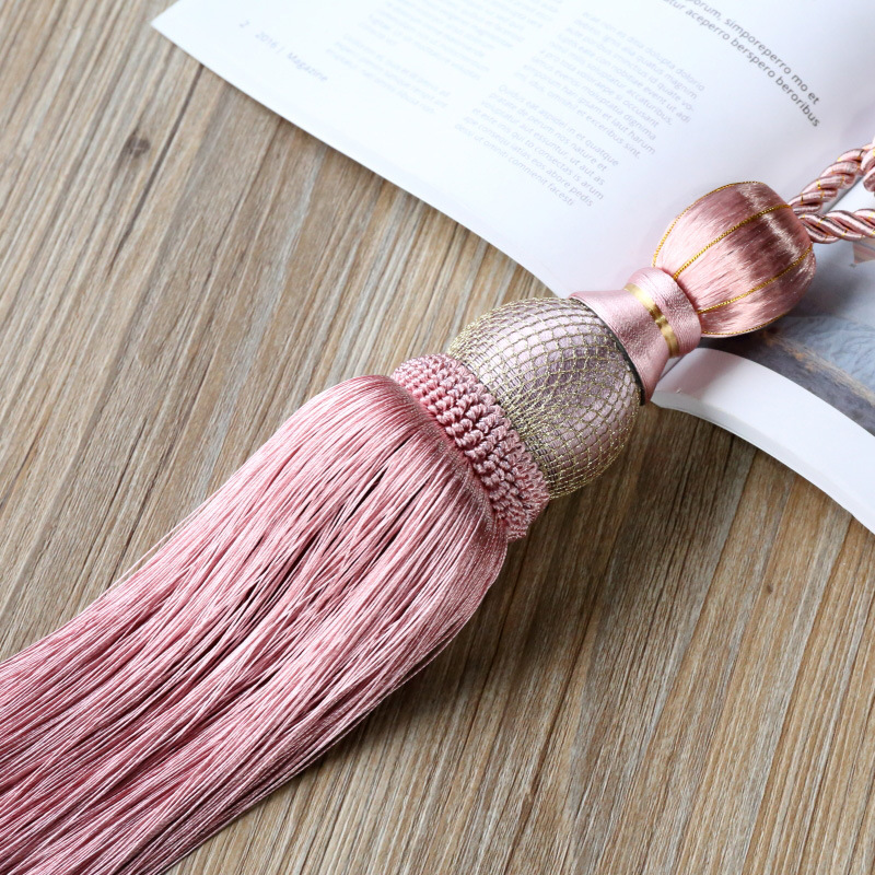 1pc Premium Gordijn Gesp Clips & Tiebacks - Zware Decoratieve Houders voor Gordijnen Moderne Kwasten (16 Kleuren): Rood