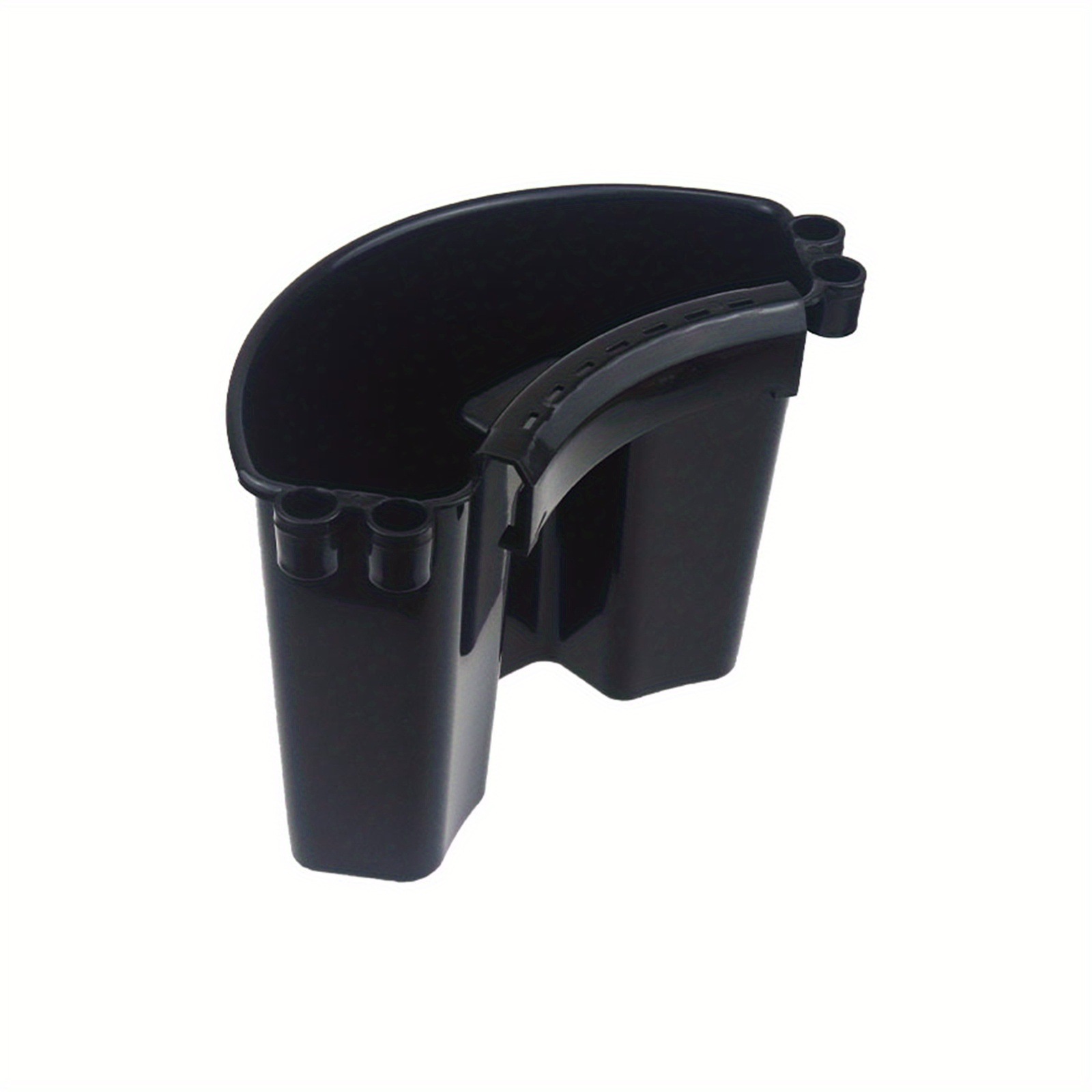 4 stk. bilpleiebøtte, bærbar bilvaskebøtte, multifunksjonell nal, hengende organizer for tilbehør, piknikverktøy, svart: Brun