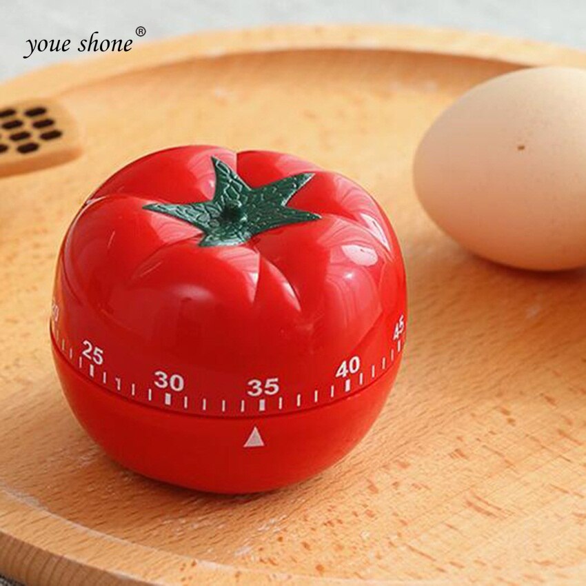 1 Hour Kitchen Timer Tomato Mechanical Timer Reminder Timer Stopwatch Countdown Kitchen Cooking Tools For Home