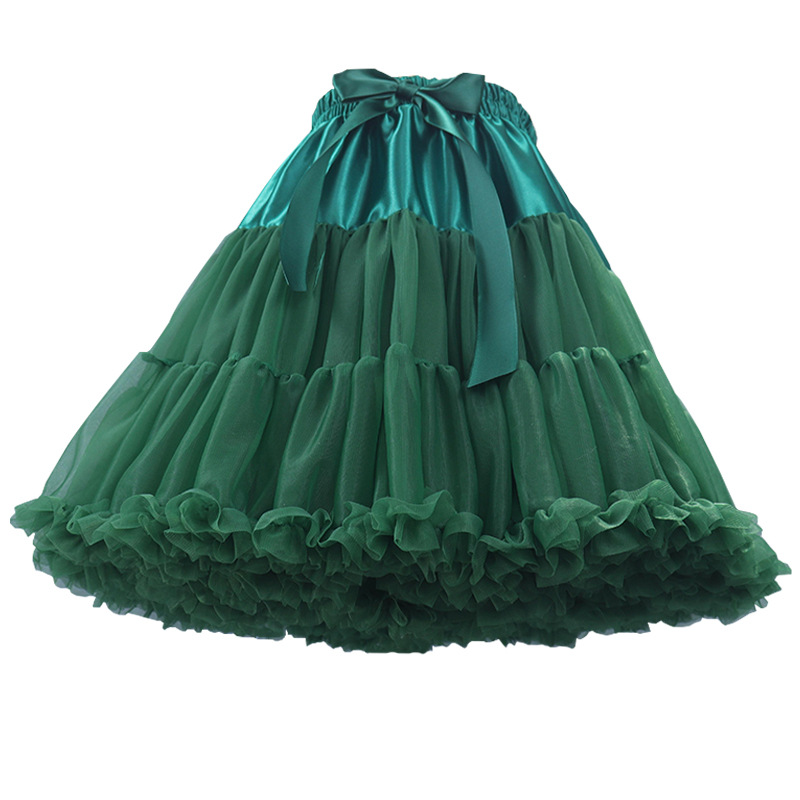 Petticoat Voor Trouwjurk Vrouwen Groen Lolita Onderrok Tulle Korte Onder Jurk 2022