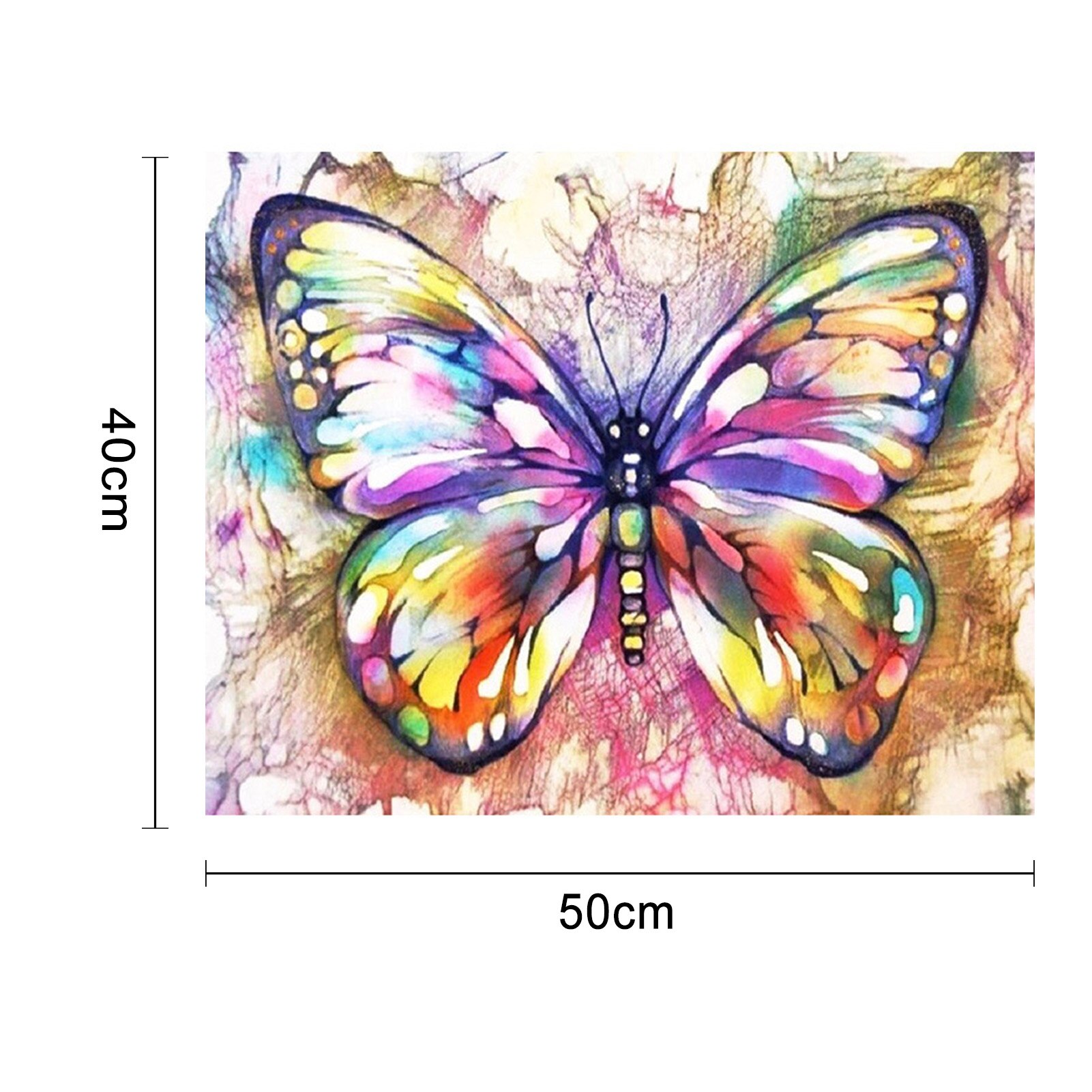 Pintura por números de mariposas y flores, láminas de manualidades con pintura por números, Kit de , dibujo sobre lienzo, arte de pared para colorear, decoración del hogar