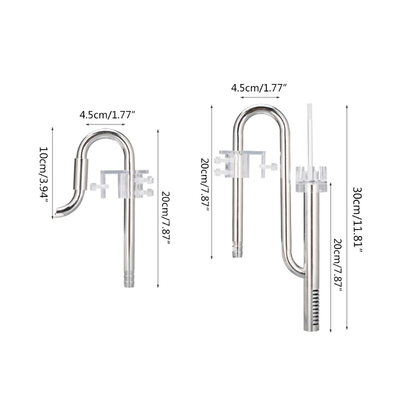 Aquarium Fish Tank Filter Inflow Outflow Lily Pipe Oil Film Remover Skimmer Set