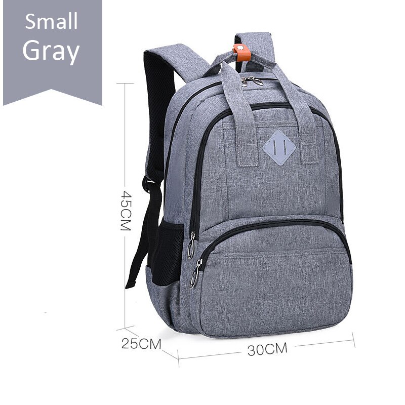 Mochila escolar para adolescentes, Kit de estuche de lápices para estudiantes universitarios, bolso escolar diario con caja de bolígrafos, Mochila de ocio para niños y niñas, 6384: Gray S