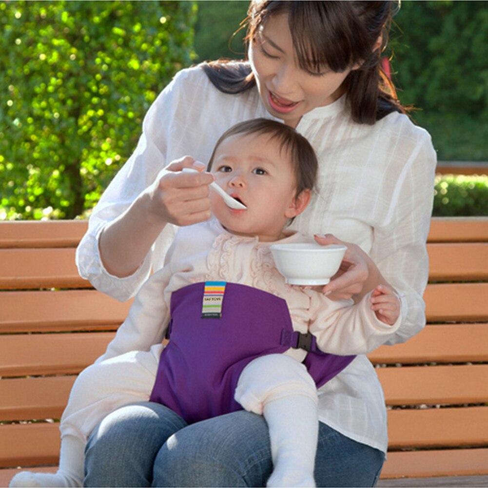 Rejse sammenfoldelig baby spisestue frokost stol baby fodring bælte spædbarn sikkerhed foran hold sikkerhedssele vaskbar baby sikkerhedssele til barn