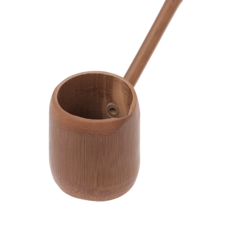 VFGTERTE 1 PC Bamboe Thee Lepel Extra Lange Handvat Handgemaakte Natuurlijke Houten Water Scoops Gebruiksvoorwerpen Home Office Theewaar