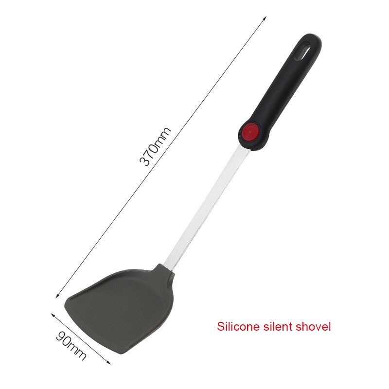 Food grade silicone shovel stainless steel non-stick pot kitchen Tool
