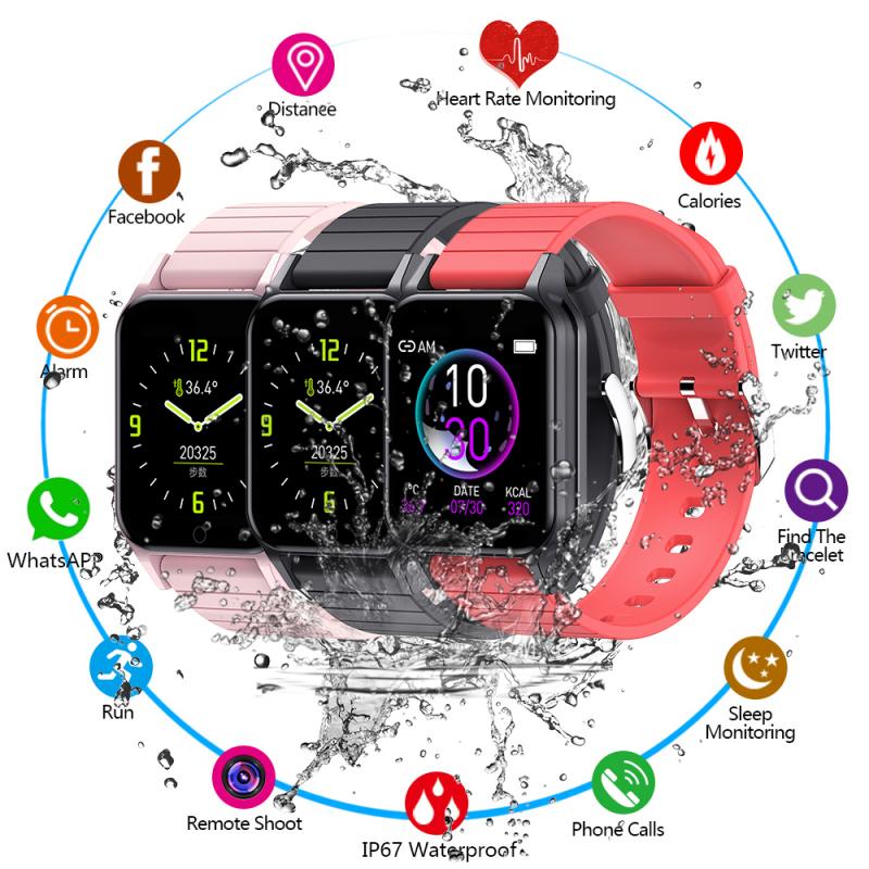 T96 waterproof Bluetooth music smart bracelet can measure body temperature heart rate blood pressure healthy sports bracelet
