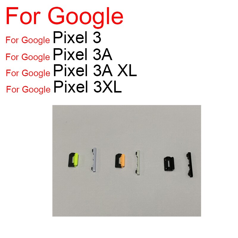 moc &wzmacniacz; Tom bok przycisk dla Google piksel 3 3A 3XL XL moc Tom bok klucz naprawa Części
