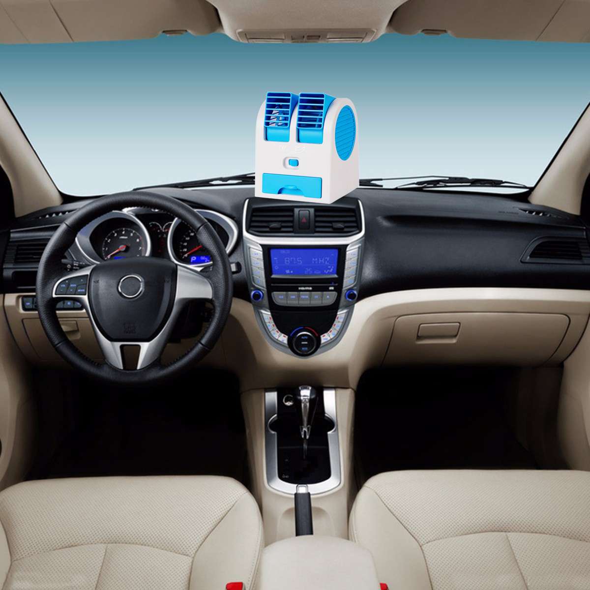 Bil klimaanlæg bærbar klimaanlæg luftfugter purifier usb køleventilator desktop luft personlig rumkølerventilator