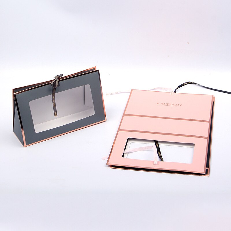 Kraft Paper Flower Box Flowers Arrangement Bag Folding Hollow Flower Boxes Hand Box Cardboard Floral Packaging Bags