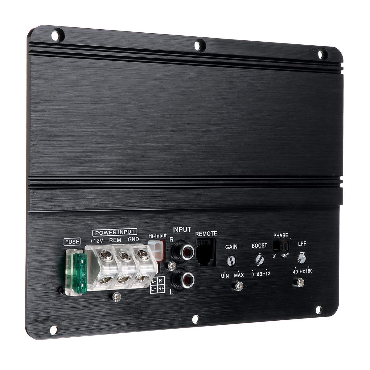 12V Car Stereo Amplifier HIFI Auto Bass Speaker 2 Channel Aluminum Amp Audio Amplifier Car Surround Sound Speaker Subwoofer