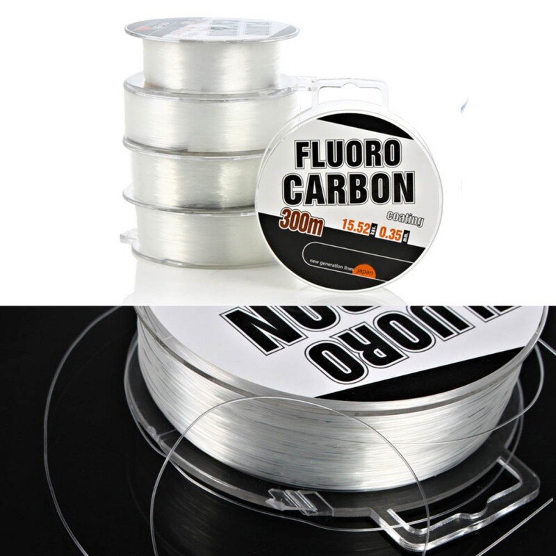 Hilo de pescar de 300M, accesorios de pesca, superpotencia, fuerte, recubierto de fluorocarbono, monofilamento, hilo de pescar líder