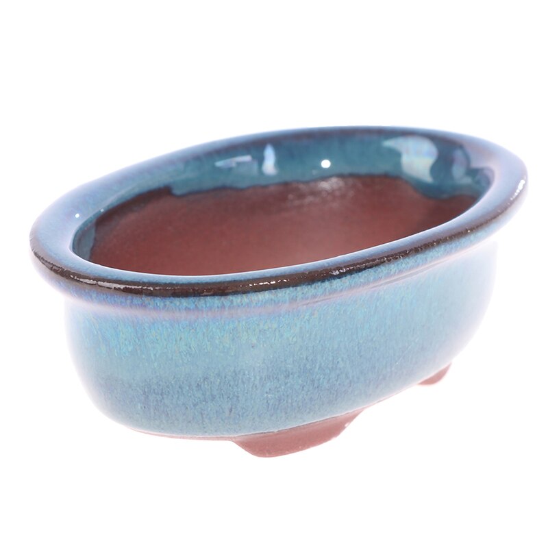 Bonsai urtepotte i kinesisk stil keramisk håndværksplantepotteplanter til hjemmet 9.7*6.6*3.2cm