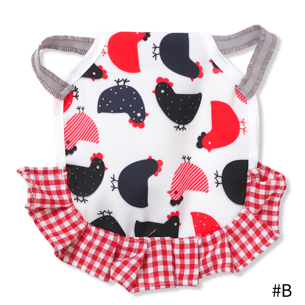 6 Styles Chicken Costume Skirt Tutu Coop Hen Decor Clothes Poultry Feather Protector Halloween Cosplay Dress Party Props: Style 2-B