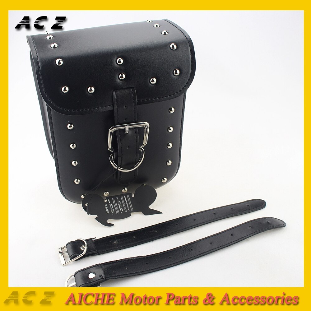 Motorcycle Saddle Bags Cruise Vehicle Leather Side Tool Tail Head Bag Luggage Borsello Universal for Harley Yamaha Kawasaki