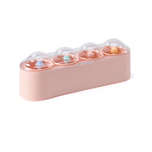 spice jars set salt and pepper shakers seasoning container box seasoning bottle pumpkin spice sugar jar kitchen canister sets: 4pink