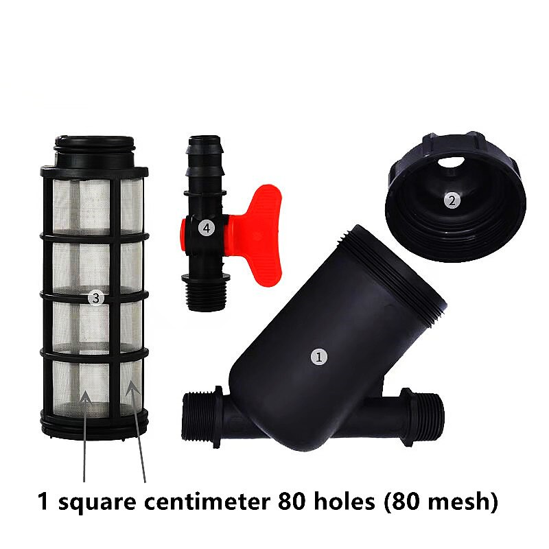 3/4" 1" 1.25",1.5",2" 80 Mesh Screen Filter Garden Drip Irrigation System Filter Mesh Agriculture Greenhouse Sprayer Watering