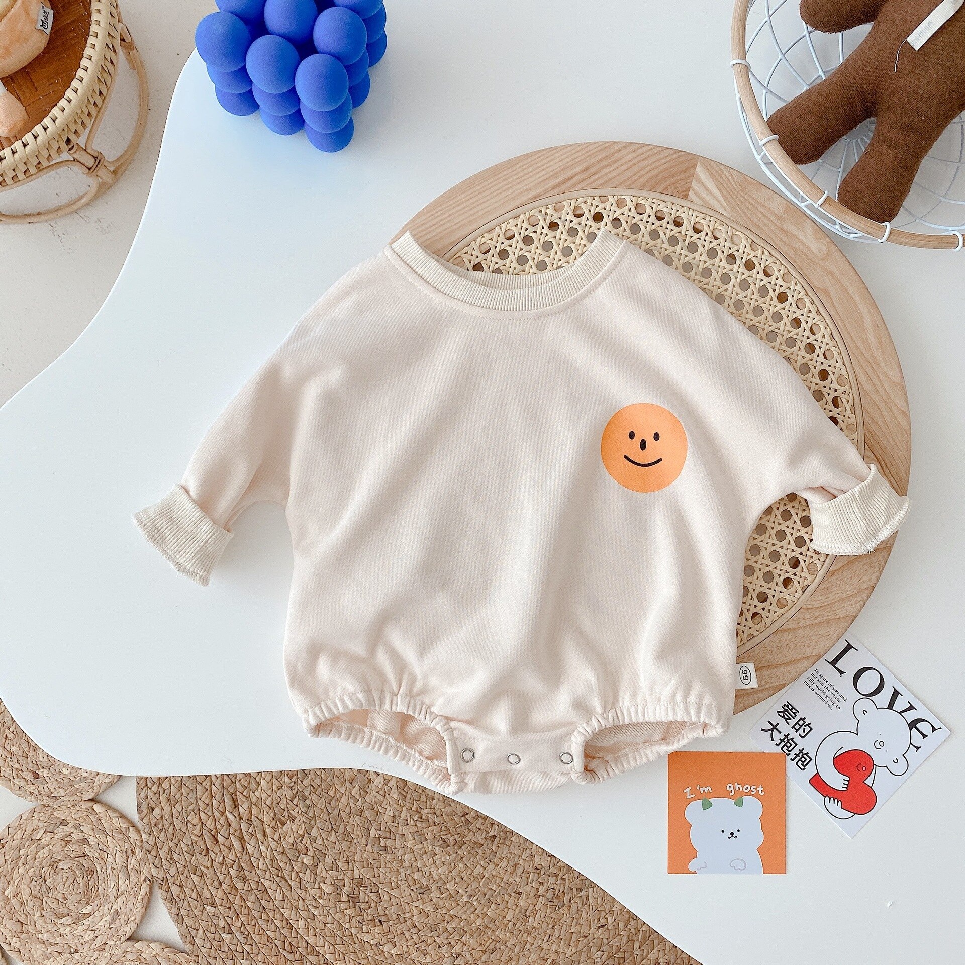 freundlicher Baby mädchen herbst frühling langarm bedruckte Outfits kleinkind freizeit jungen jumpsuits Baby sonnenanzüge Overall strampler 0-24m