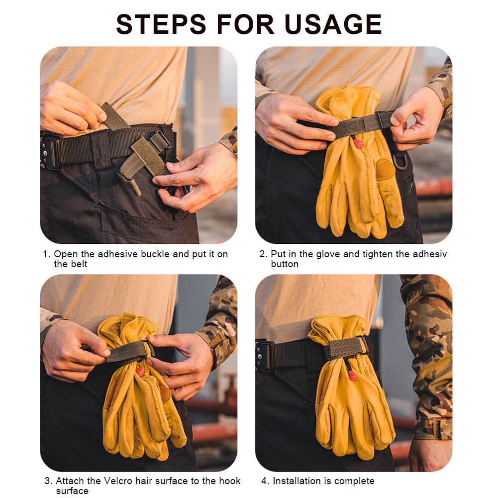 Outdoor Gloves Climbing Rope Storage Buckle Travel Camping Hiking Buckles Multi-purpose Glove Hook