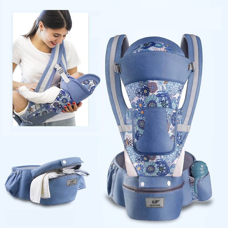 Ergonomisk babykänguru bärsele spädbarn baby höftsits bärsele för barn bärsele för nyfödda: Bärsele 9