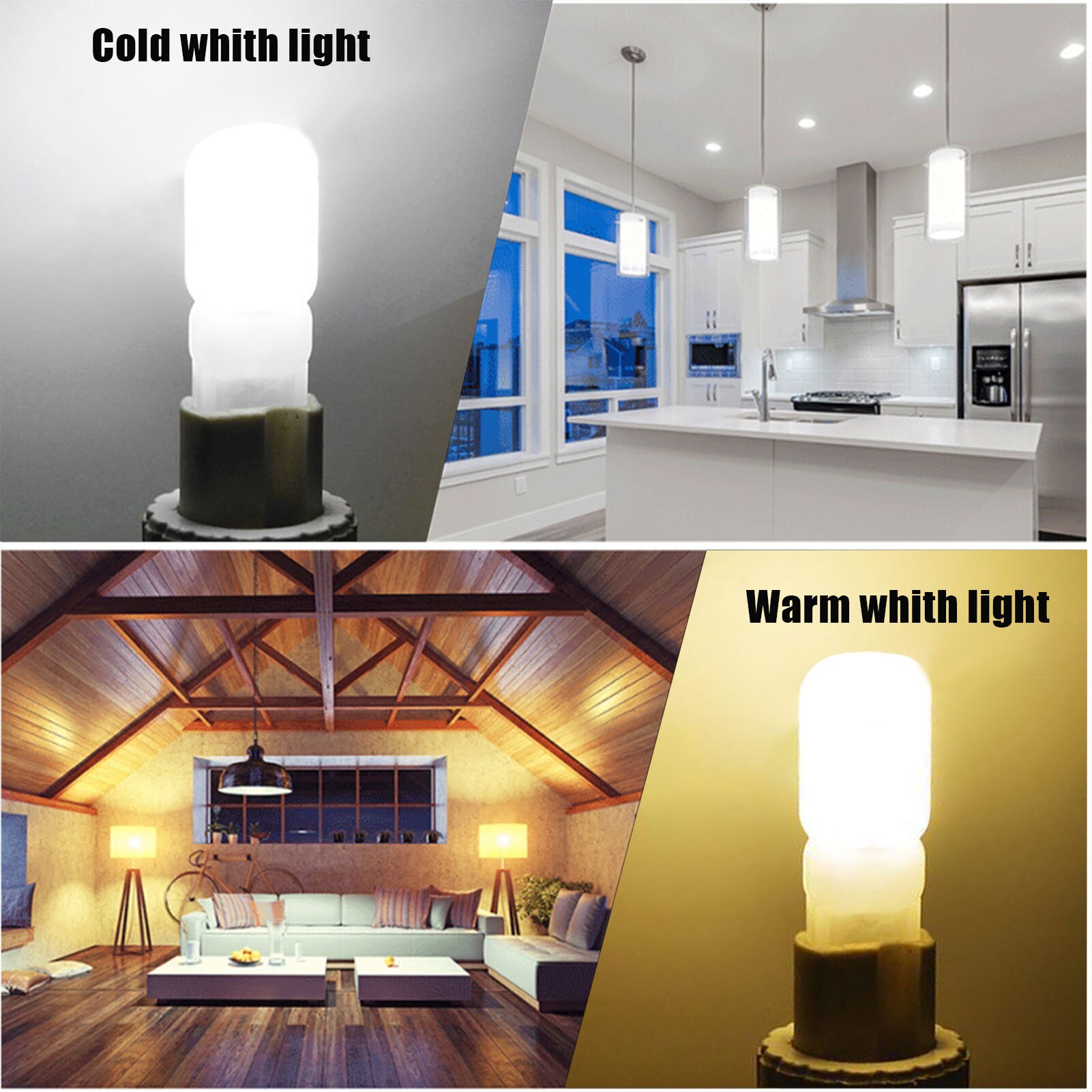 5W G9 Light Bulb Durable Energy-saving Light 2835LEDs Source Cool White 6000-6500K Warm White 2800-3000K For Indoor